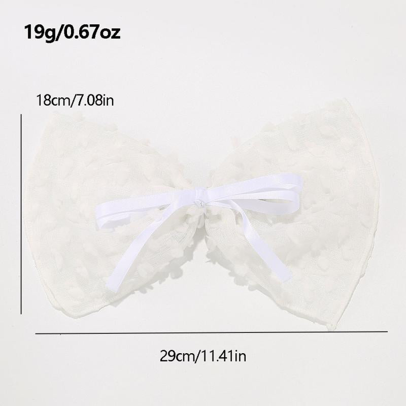Lace Bow Barrette Hair Clip for Side Hair Bangs