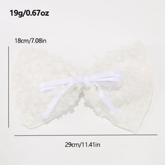 Lace Bow Barrette Hair Clip for Side Hair Bangs