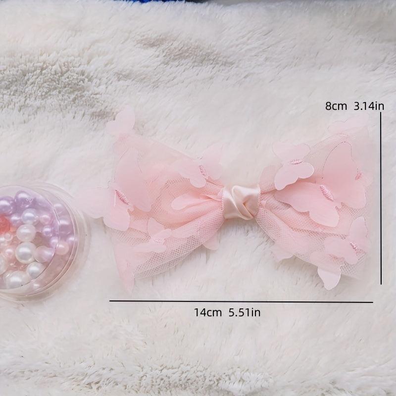Mesh Bowknot Hair Clip Side Clip Bangs Clip Hair Accessories