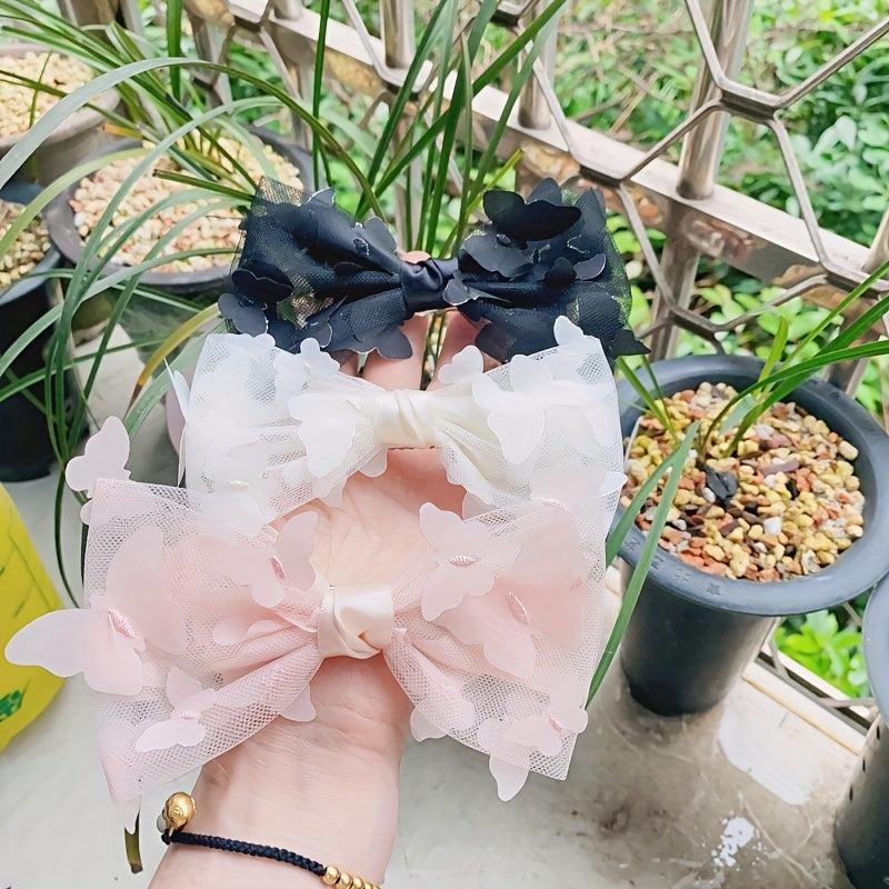 Mesh Bowknot Hair Clip Side Clip Bangs Clip Hair Accessories