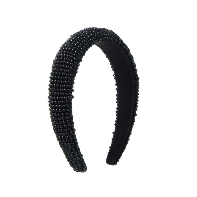 Faux Pearl Head Hoop Sponge Headband Hair Band Seamless