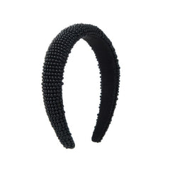 Faux Pearl Head Hoop Sponge Headband Hair Band Seamless