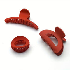 Matte Solid Square Hair Claw Clip Non Slip Strong Hold Grip Hair Jaw Clip