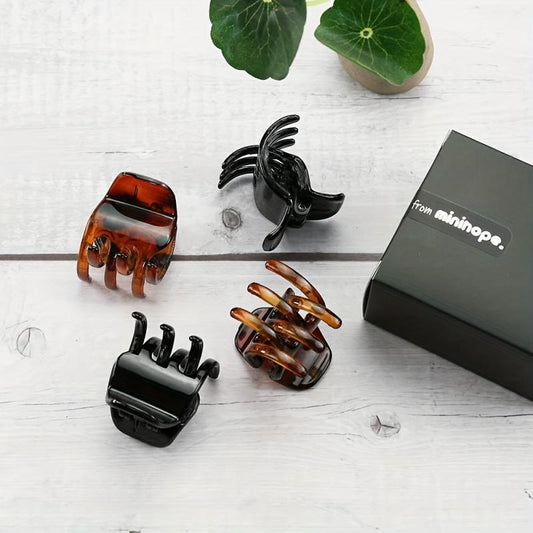 4pcs Small Hair Claw Nonslip Hair Clip for Styling Hair, Side Bangs, Braids