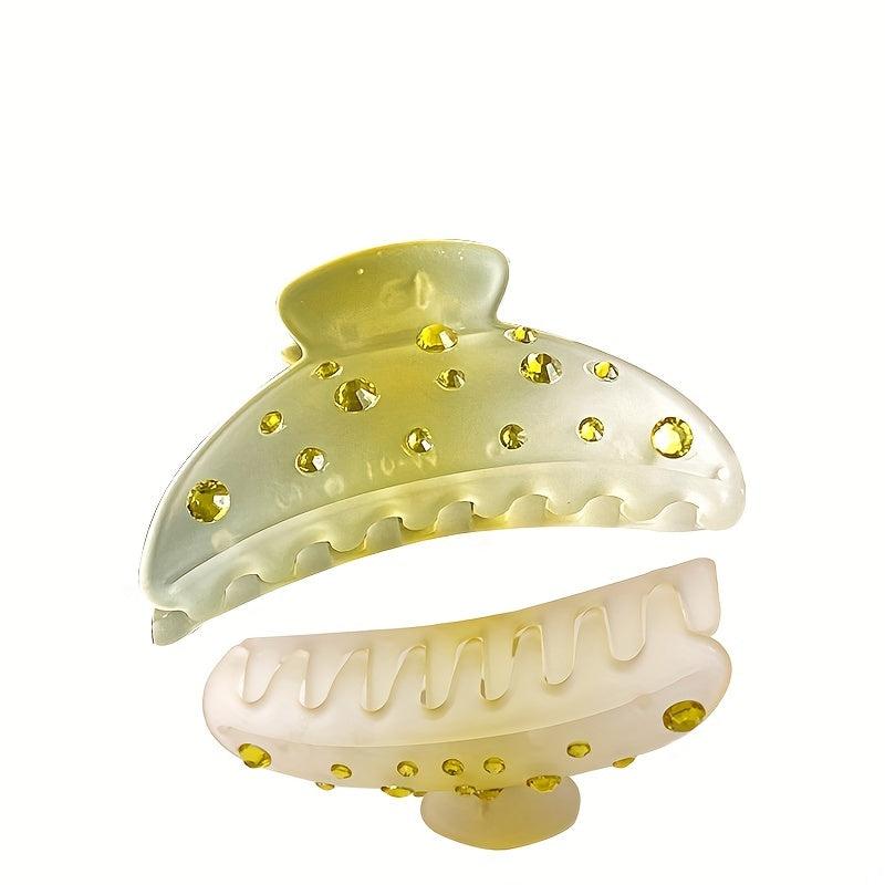 Colorful Rhinestone Jelly Hair Claw