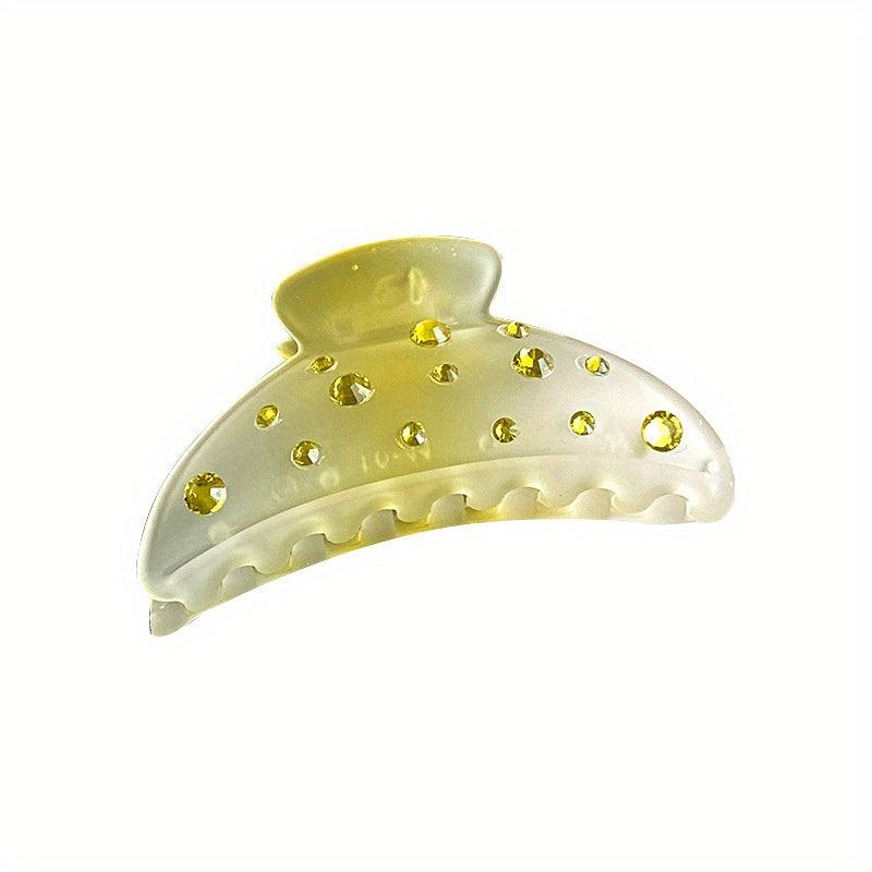 Colorful Rhinestone Jelly Hair Claw
