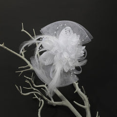 Faux Feather Mesh Head Piece Women's Hair Accessories