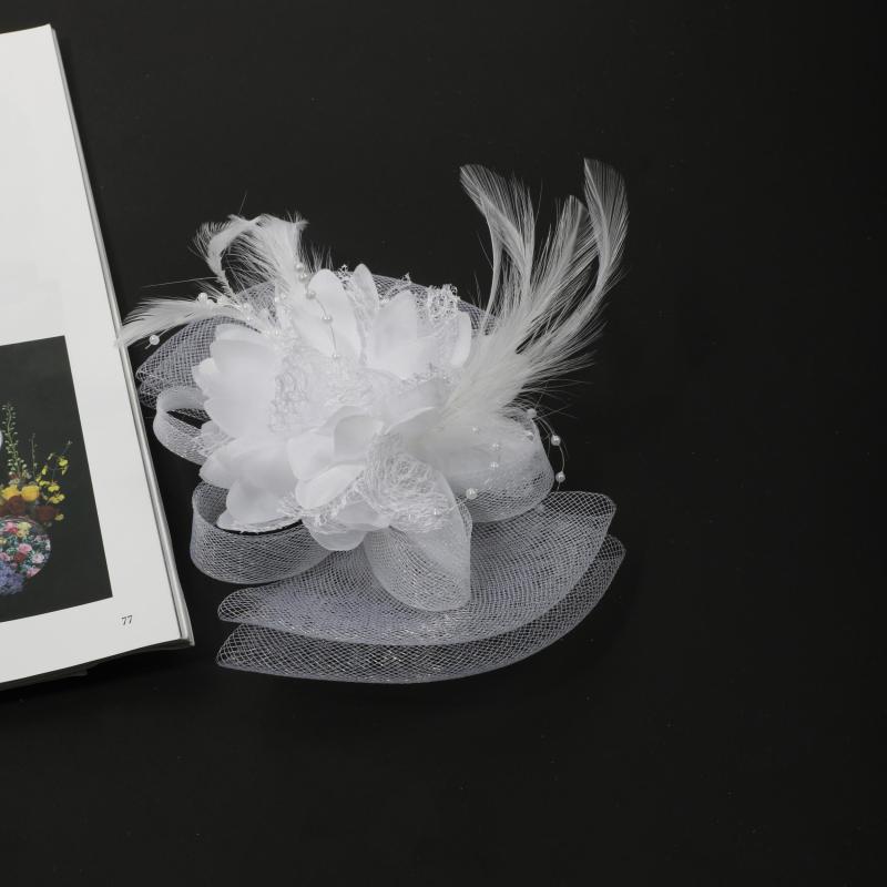 Faux Feather Mesh Head Piece Women's Hair Accessories