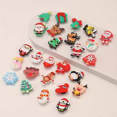 50 Pcs Cartoon Shoes Buckle PVC Christmas Shoe Charms DIY Accessories