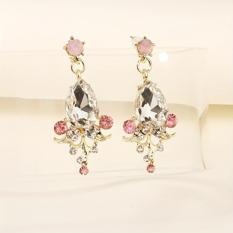 Baroque Style Crystal Jewelry Set for Bridal Wedding