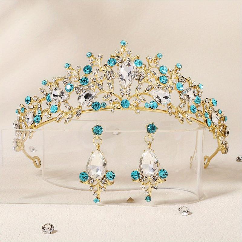 Baroque Style Crystal Jewelry Set for Bridal Wedding