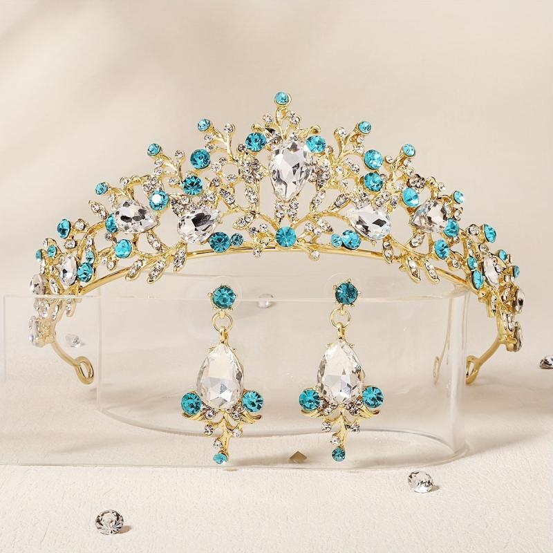 Baroque Style Crystal Jewelry Set for Bridal Wedding