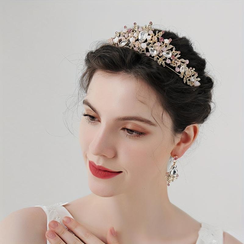 Baroque Style Crystal Jewelry Set for Bridal Wedding