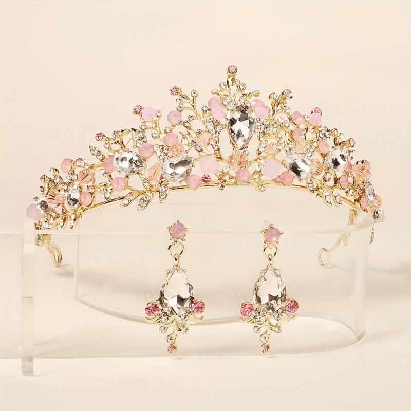 Baroque Style Crystal Jewelry Set for Bridal Wedding