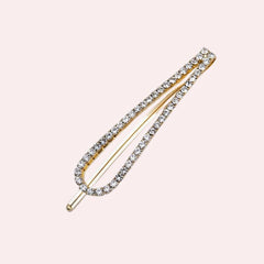 Crystal Hairpin Geometric Edge Clip Hair Accessories