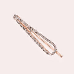 Crystal Hairpin Geometric Edge Clip Hair Accessories