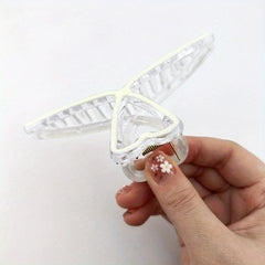 Heart Shape Cross Hair Claw Shark Claw Enamel Hair Clip
