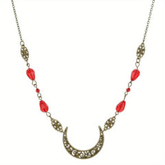 Retro Snake Headband & Moon Necklace Set