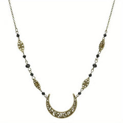 Retro Snake Headband & Moon Necklace Set