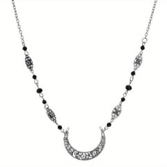 Retro Snake Headband & Moon Necklace Set