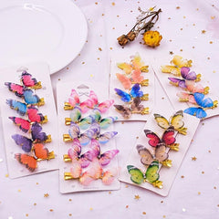 6 Colorful Butterfly Hair Clip for Hair Accessory
