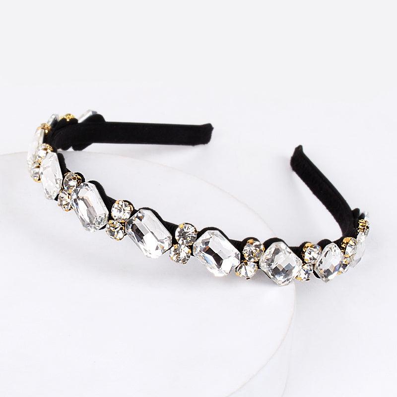 Baroque Rhinestone Thin Hairband for Party