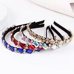 Baroque Rhinestone Thin Hairband for Party