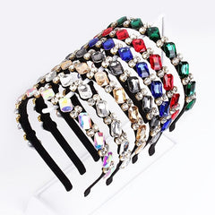 Baroque Rhinestone Thin Hairband for Party