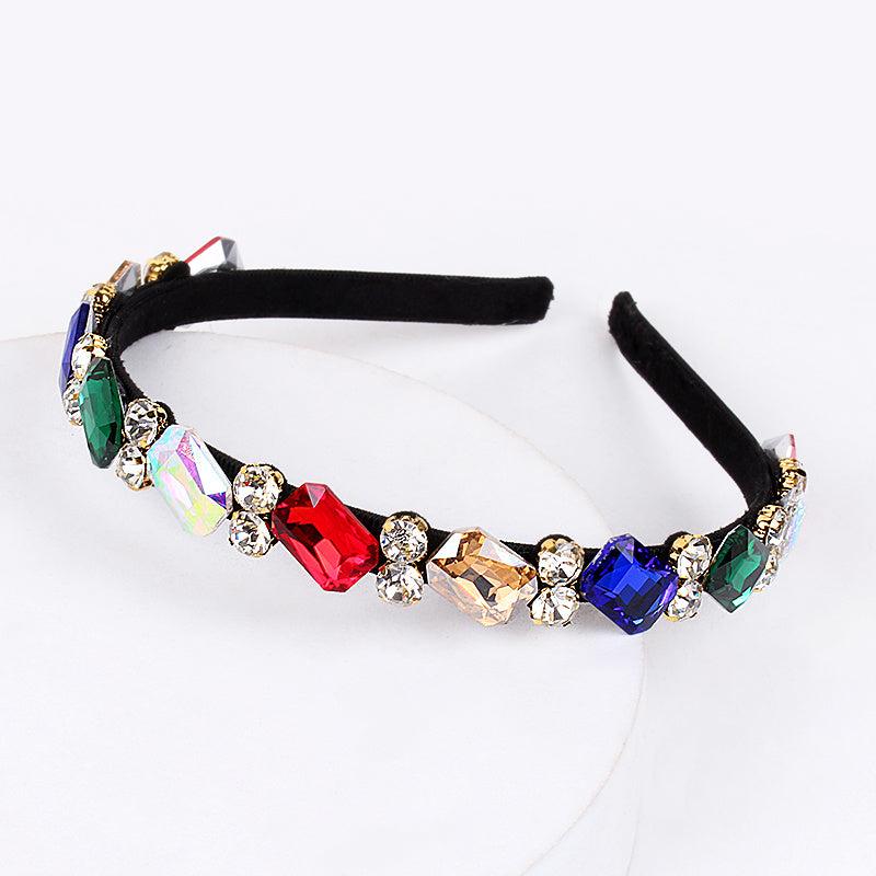 Baroque Rhinestone Thin Hairband for Party