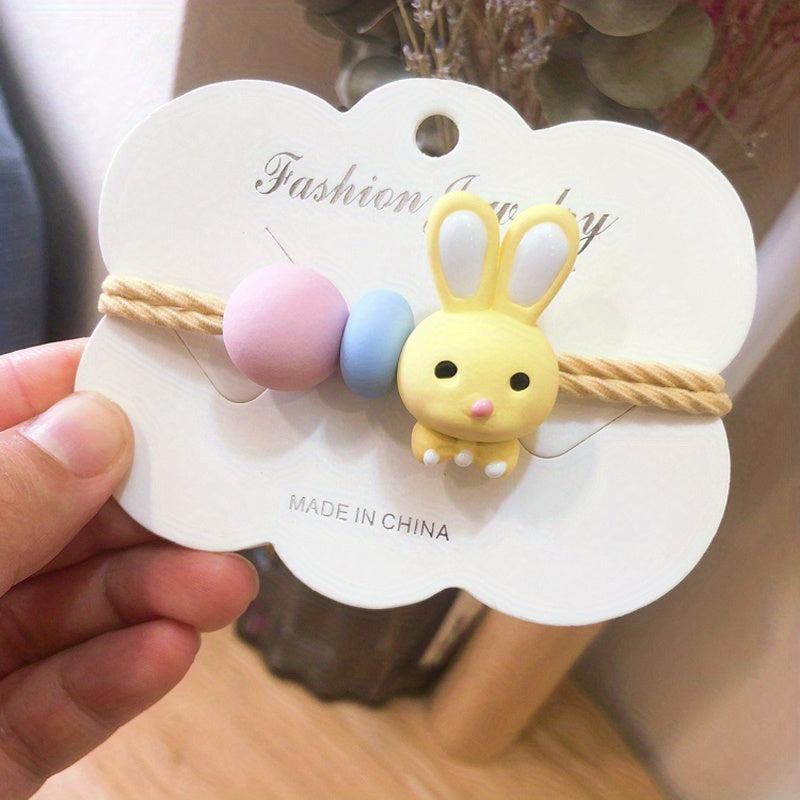 Rabbit Hair Rope Hair Tie Girl's Ponytail Head Tie Hair Accessories