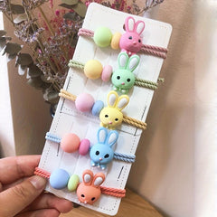 Rabbit Hair Rope Hair Tie Girl's Ponytail Head Tie Hair Accessories