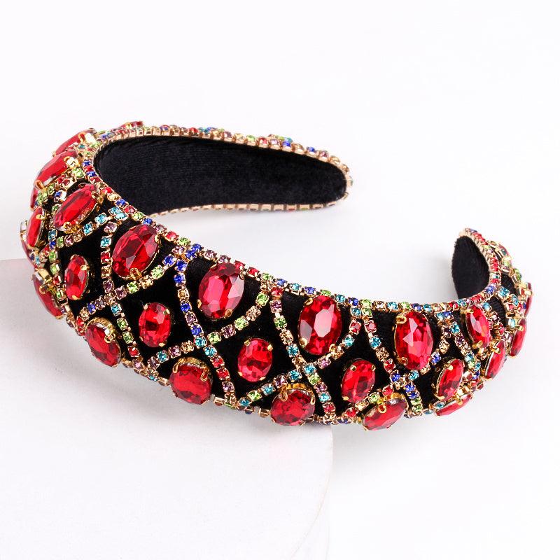 Vintage Baroque Rhinestone Hairband Boho Headband
