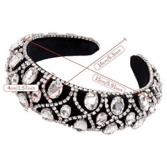 Vintage Baroque Rhinestone Hairband Boho Headband