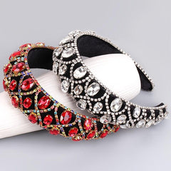 Vintage Baroque Rhinestone Hairband Boho Headband