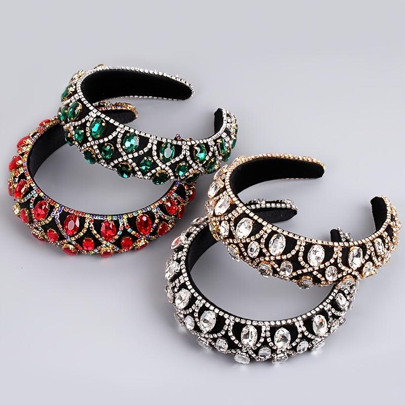 Vintage Baroque Rhinestone Hairband Boho Headband