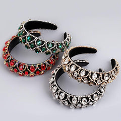 Vintage Baroque Rhinestone Hairband Boho Headband