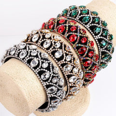 Vintage Baroque Rhinestone Hairband Boho Headband