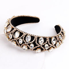Vintage Baroque Rhinestone Hairband Boho Headband