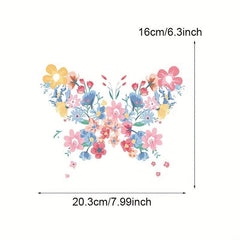 4pcs Butterfly Iron on Heat Transfer Patches DIY Clothing T Shirt Denim Jacket