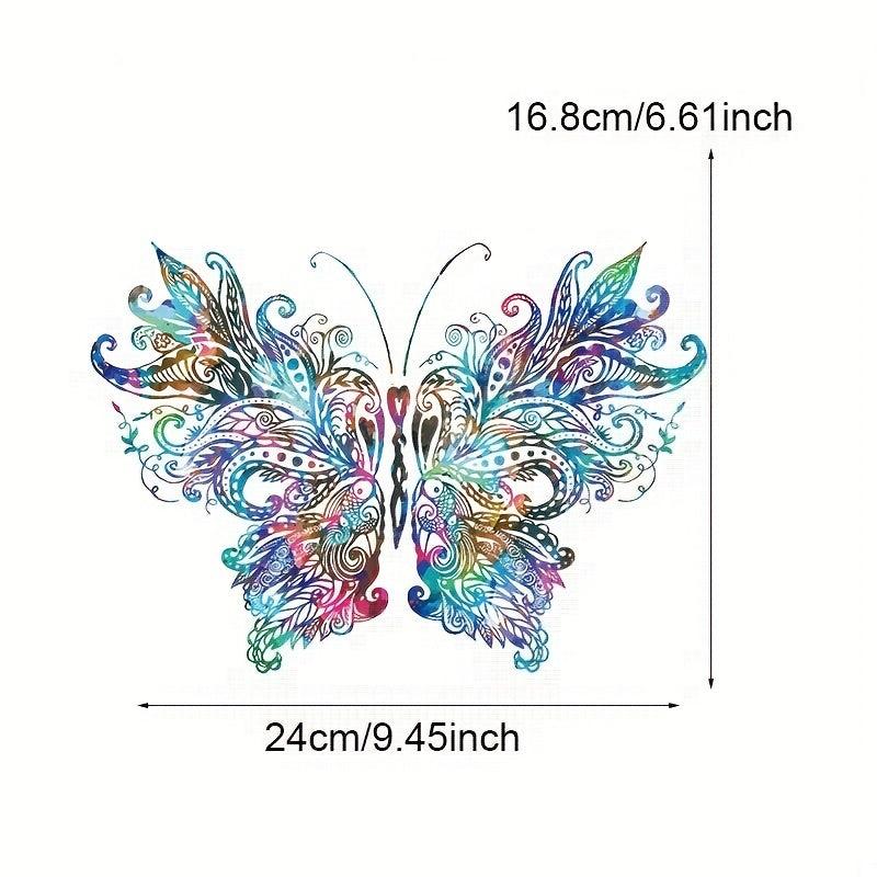 4pcs Butterfly Iron on Heat Transfer Patches DIY Clothing T Shirt Denim Jacket