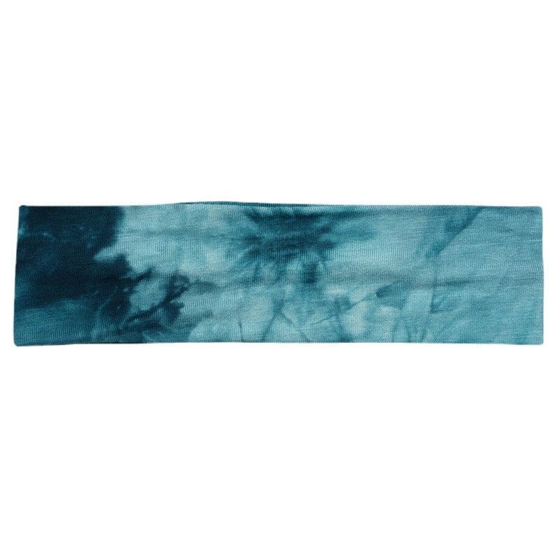 Tie Dye Elastic Headband Sweatband Hair Accessories For Yoga Sports