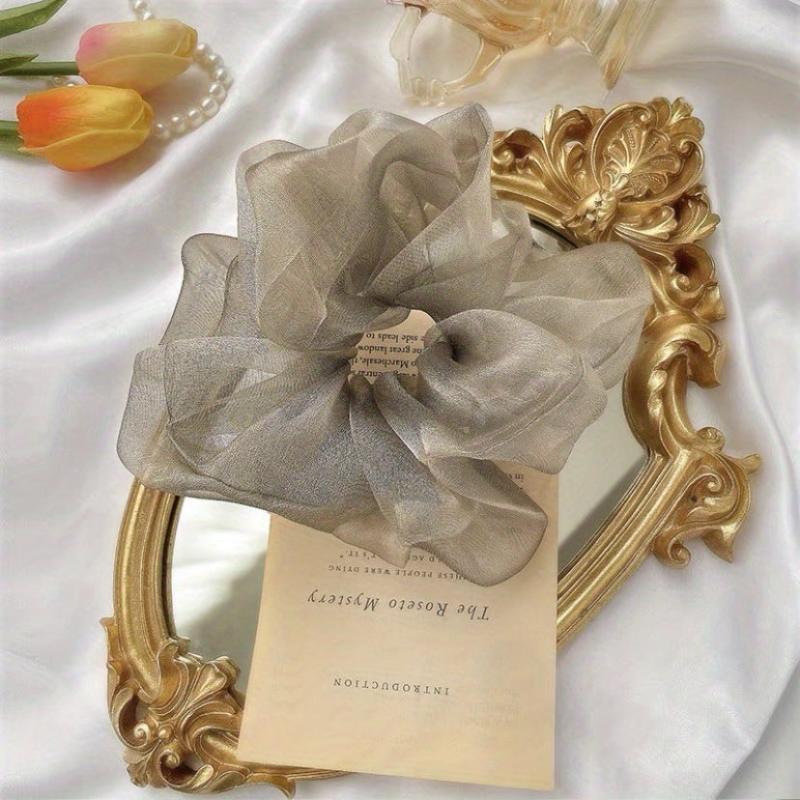 Large Boutique Hair Tie Scrunchie Hair Accessory For Women Girls