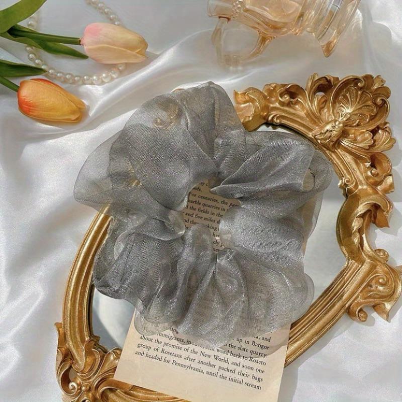 Large Boutique Hair Tie Scrunchie Hair Accessory For Women Girls