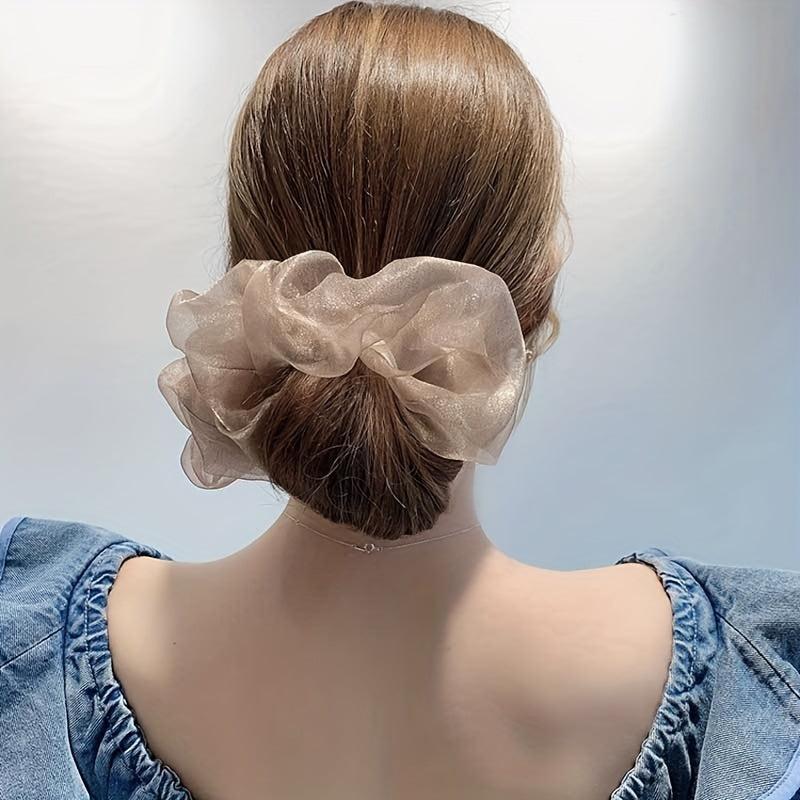 Large Boutique Hair Tie Scrunchie Hair Accessory For Women Girls