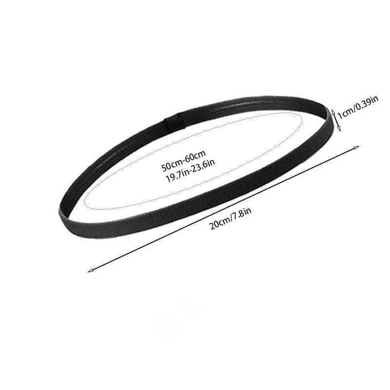 Solid Stretchy Hair Band Non Slip Elastic Headband for Women Girls