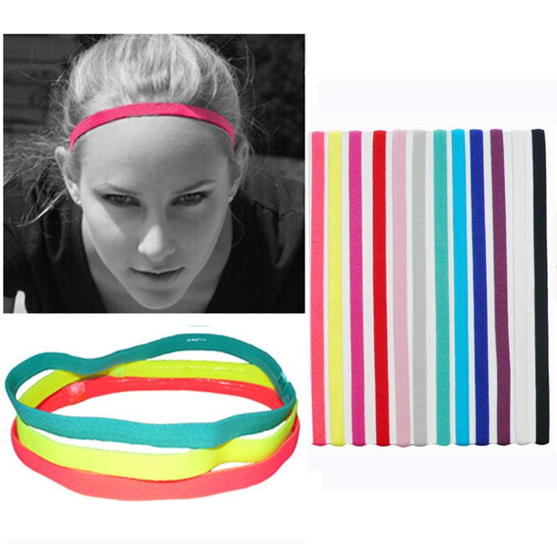 Solid Stretchy Hair Band Non Slip Elastic Headband for Women Girls