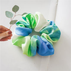 Tie Dye Scrunchies Large Hair Tie Colorful Hair Rope Elastic Ponytail Holder