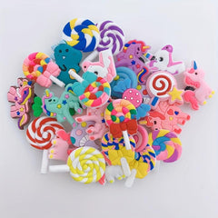 30pcs Unicorn Shoe Charms for Clogs Sandals DIY Decoration