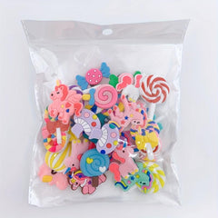 30pcs Unicorn Shoe Charms for Clogs Sandals DIY Decoration