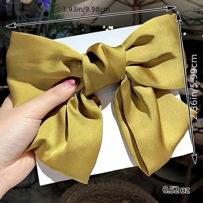 Satin Bow Hair Barrettes Clips Hair Accessories